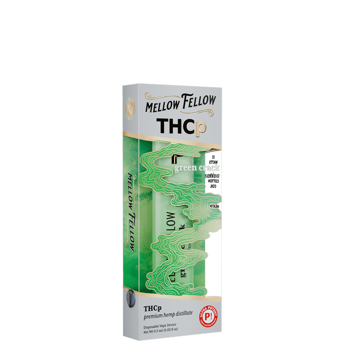 THCp 0.5g Disposable Vape - Green Crack (Sativa) - Mellow Fellow