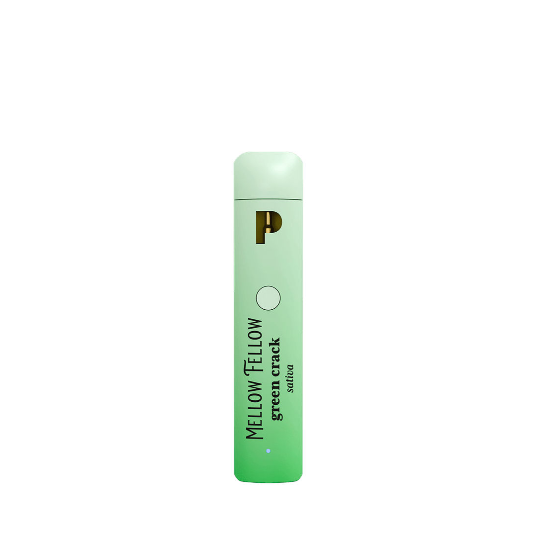 THCp 0.5g Disposable Vape - Green Crack (Sativa) - Mellow Fellow