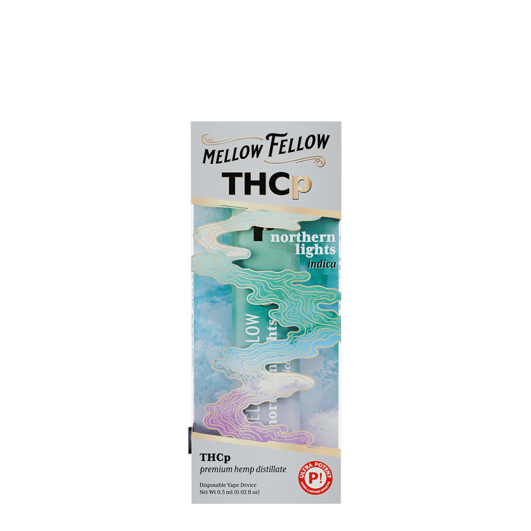 THCp 0.5g Disposable Vape - Northern Lights (Indica) - Mellow Fellow