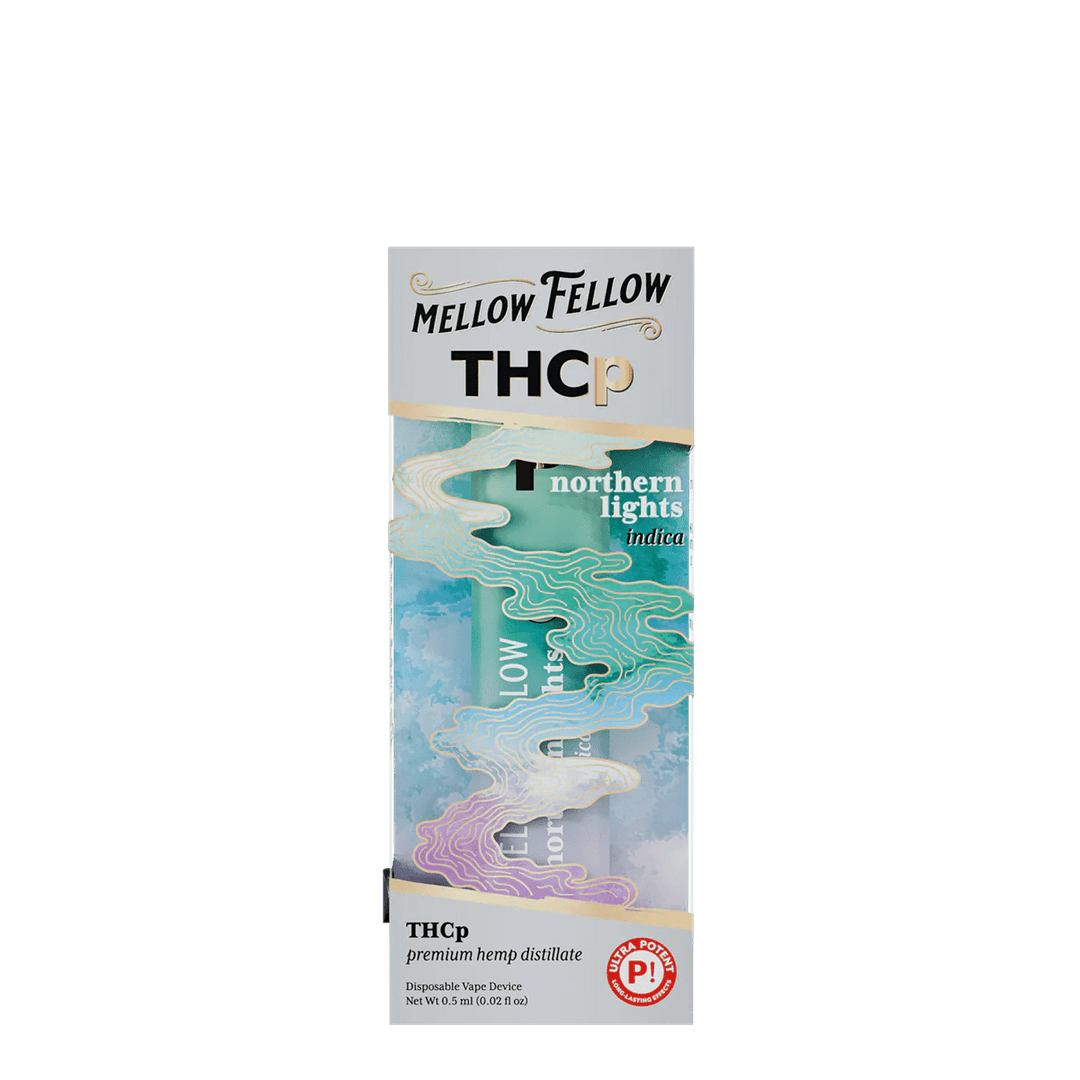 THCp 0.5g Disposable Vape - Northern Lights (Indica) - Mellow Fellow THCp 0.5g Disposable Vape - Northern Lights (Indica) - Mellow Fellow