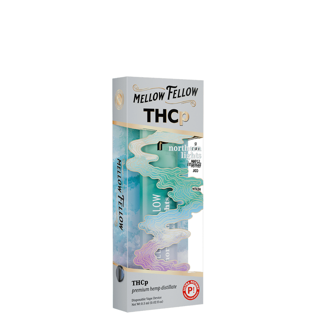 THCp 0.5g Disposable Vape - Northern Lights (Indica) - Mellow Fellow