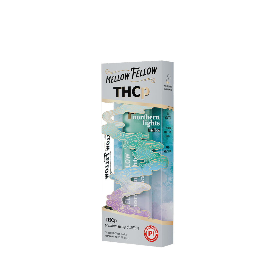 THCp 0.5g Disposable Vape - Northern Lights (Indica) - Mellow Fellow