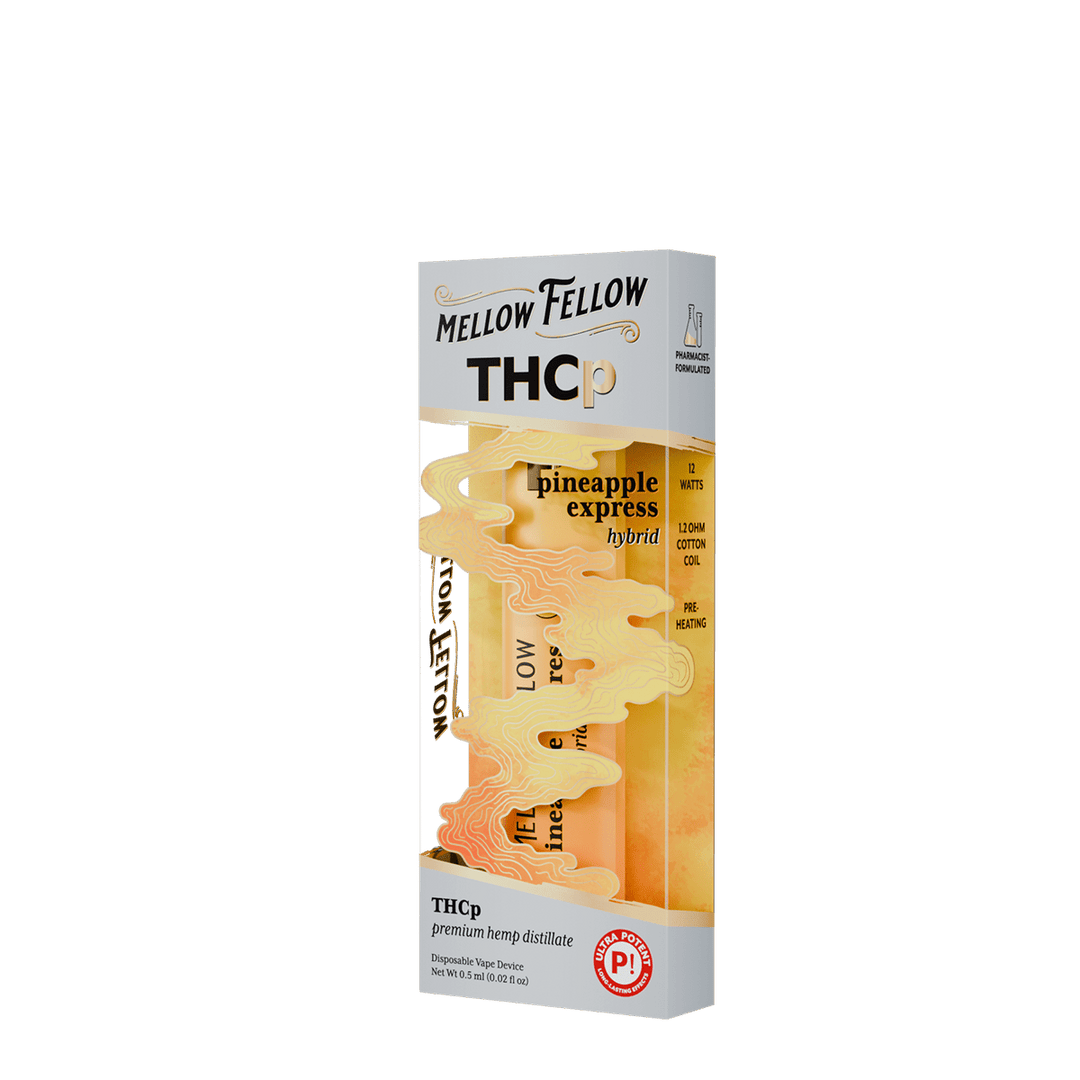 THCp 0.5g Disposable Vape - Pineapple Express (Hybrid) - Mellow Fellow