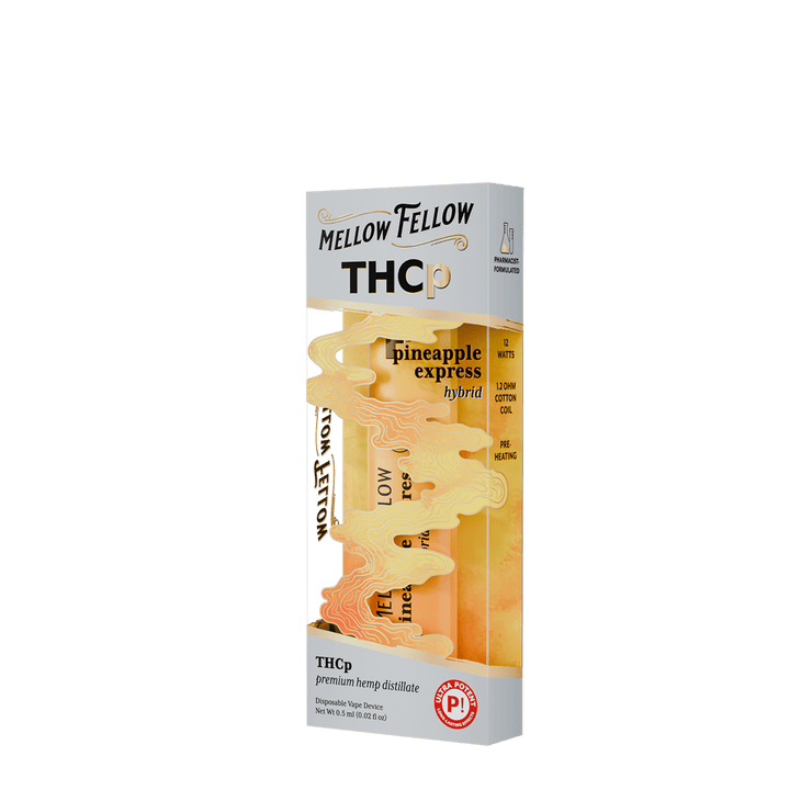 THCp 0.5g Disposable Vape - Pineapple Express (Hybrid) - Mellow Fellow