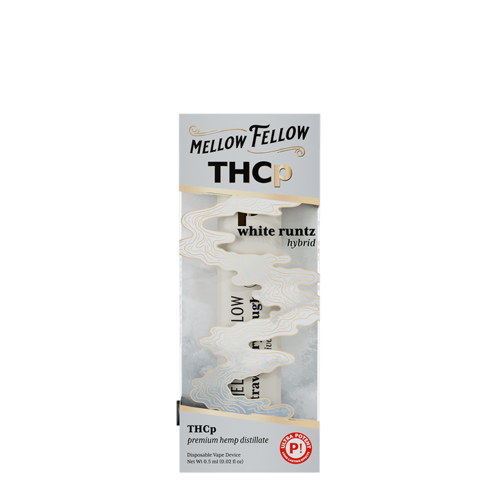 THCp 0.5g Disposable Vape - White Runtz (Hybrid) - Mellow Fellow