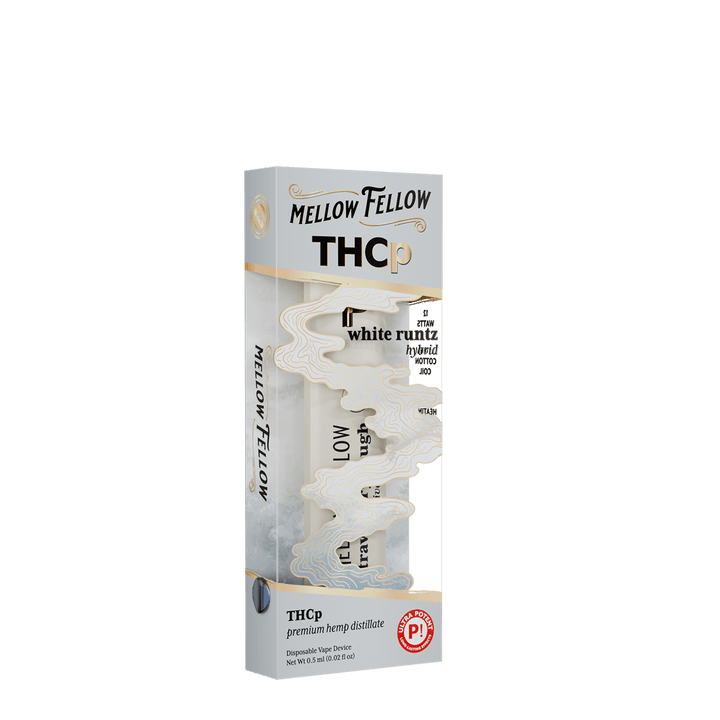 THCp 0.5g Disposable Vape - White Runtz (Hybrid) - Mellow Fellow