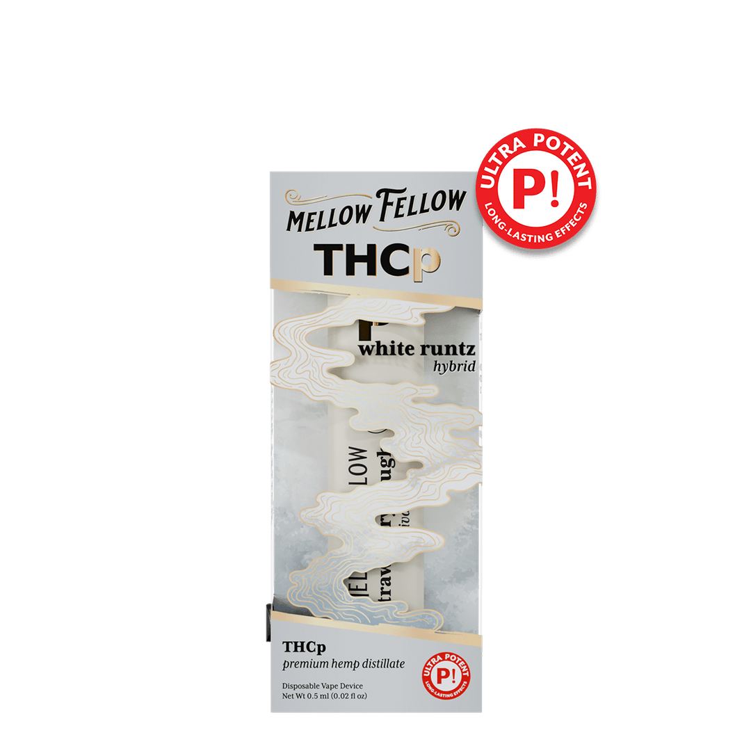 THCp 0.5g Disposable Vape - White Runtz (Hybrid) - Mellow Fellow