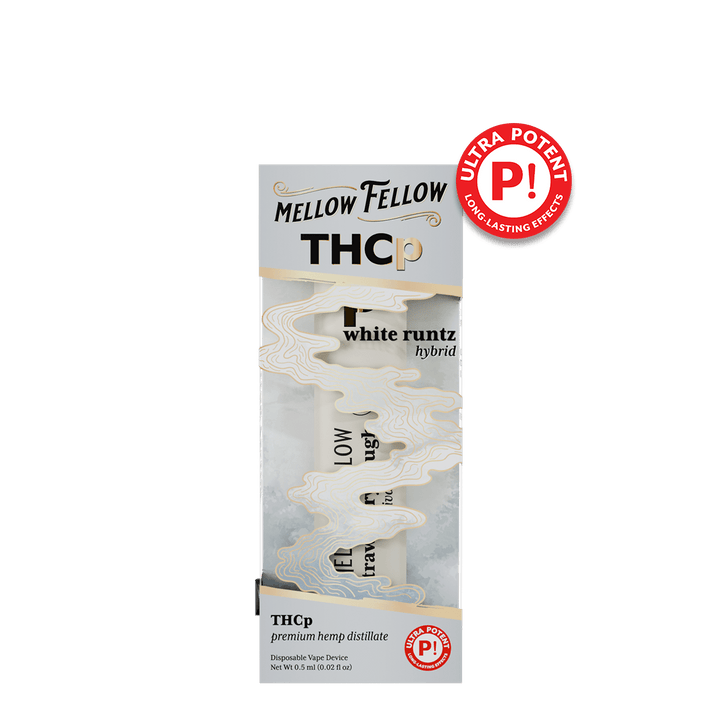 THCp 0.5g Disposable Vape - White Runtz (Hybrid) - Mellow Fellow