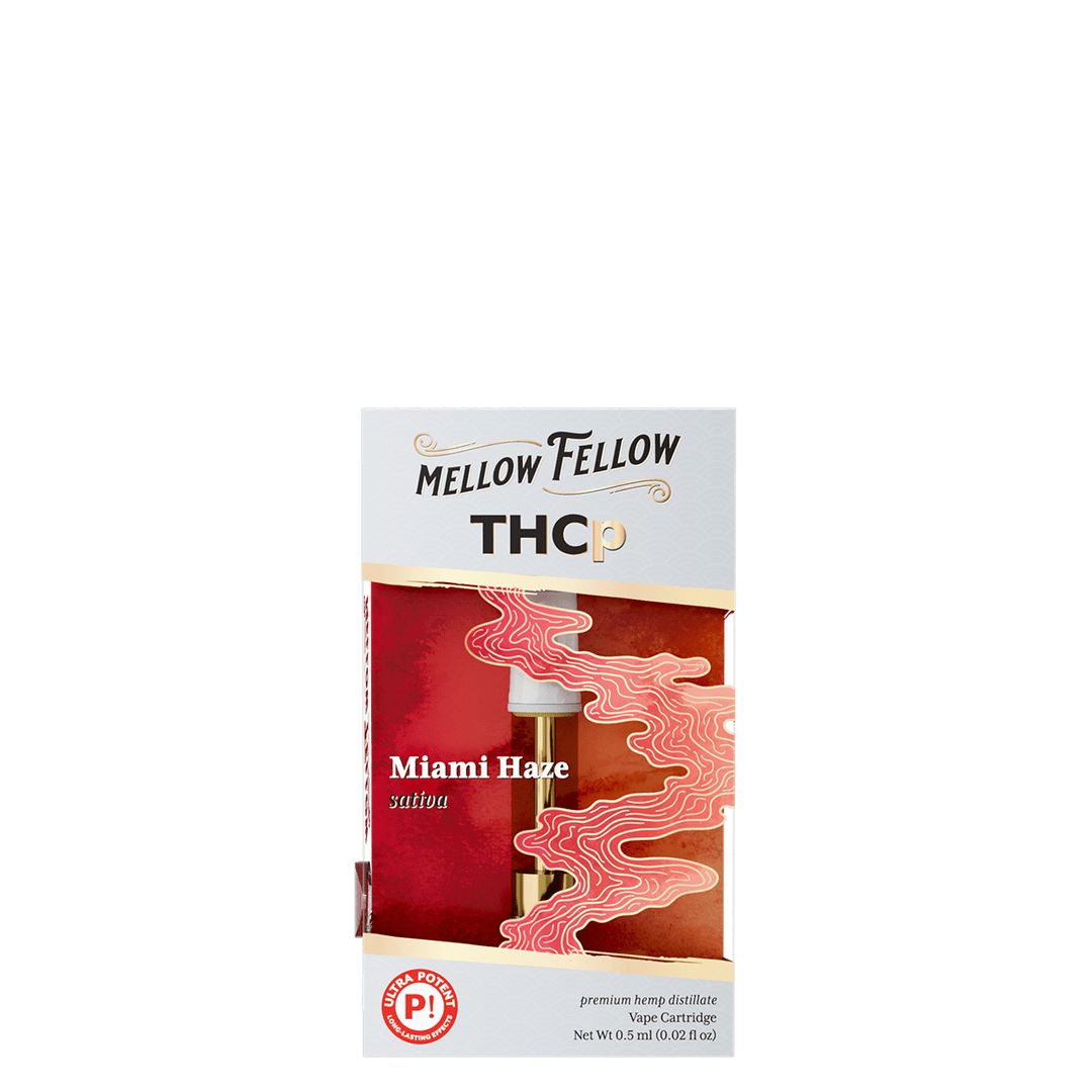 THCp 0.5ml Vape Cartridge - Miami Haze (Sativa) - Mellow Fellow