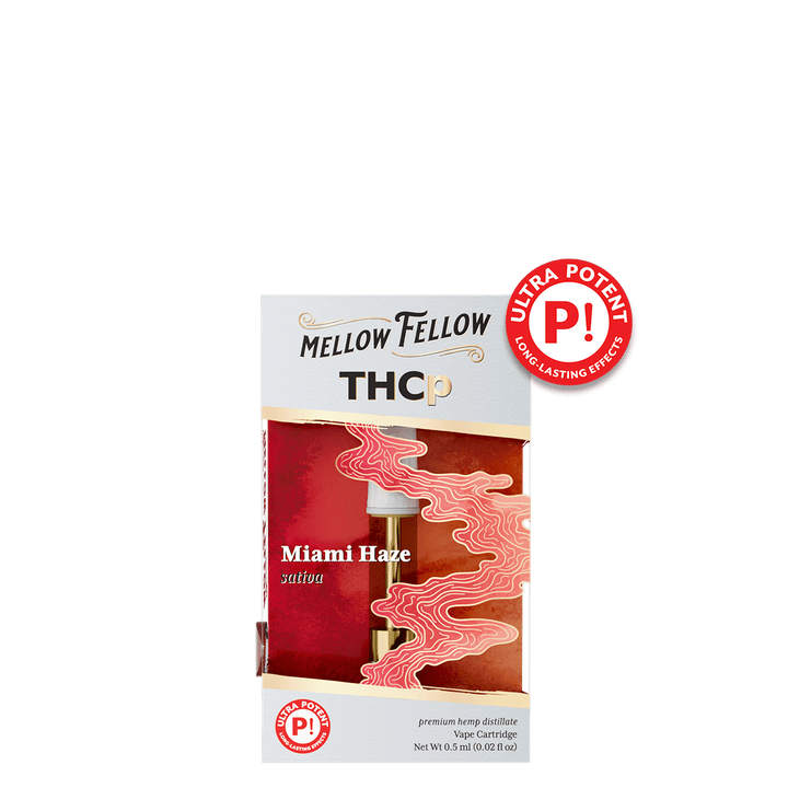 THCp 0.5ml Vape Cartridge - Miami Haze (Sativa) - Mellow Fellow