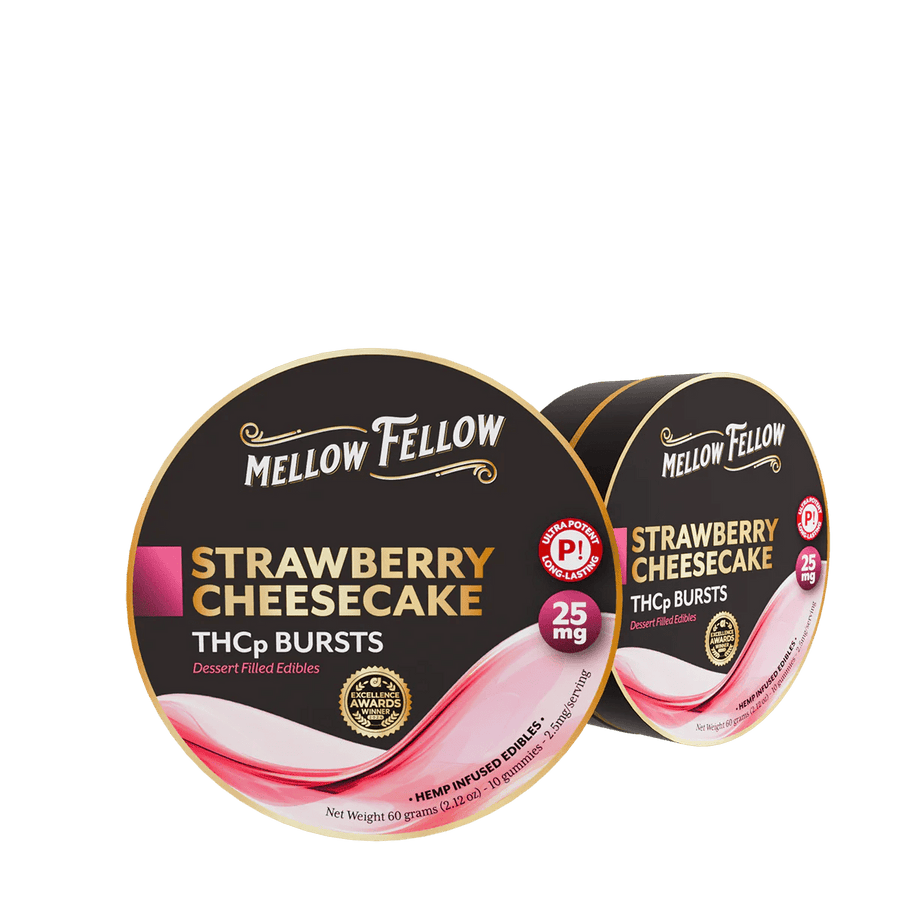THCp Bursts Edibles - Strawberry Cheesecake - 25mg - Mellow Fellow