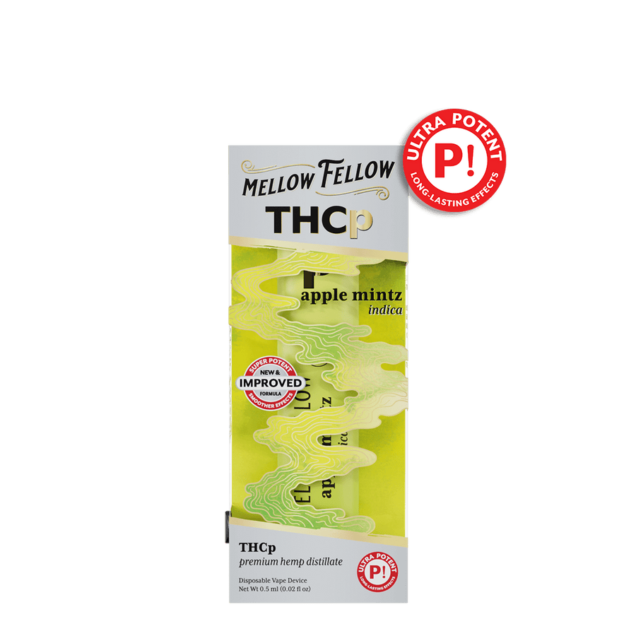 THCp 0.5g Disposable Vape - Apple Mintz (Indica) - Mellow Fellow