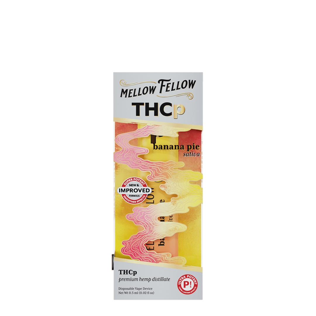 THCp 0.5g Disposable Vape - Banana Pie (Sativa) - Mellow Fellow