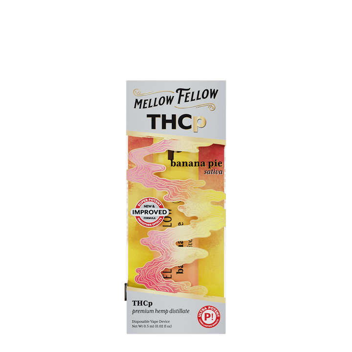 THCp 0.5g Disposable Vape - Banana Pie (Sativa) - Mellow Fellow