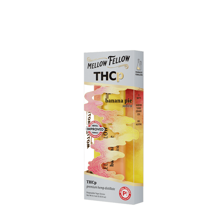 THCp 0.5g Disposable Vape - Banana Pie (Sativa) - Mellow Fellow