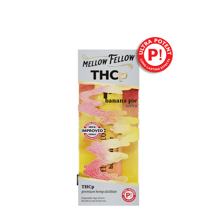 THCp 0.5g Disposable Vape - Banana Pie (Sativa) - Mellow Fellow
