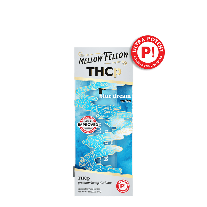 THCp 0.5g Disposable Vape - Blue Dream (Sativa) - Mellow Fellow