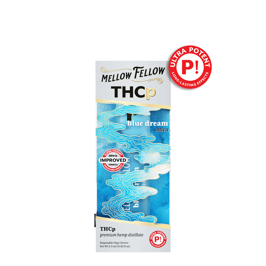 THCp 0.5g Disposable Vape - Blue Dream (Sativa) - Mellow Fellow