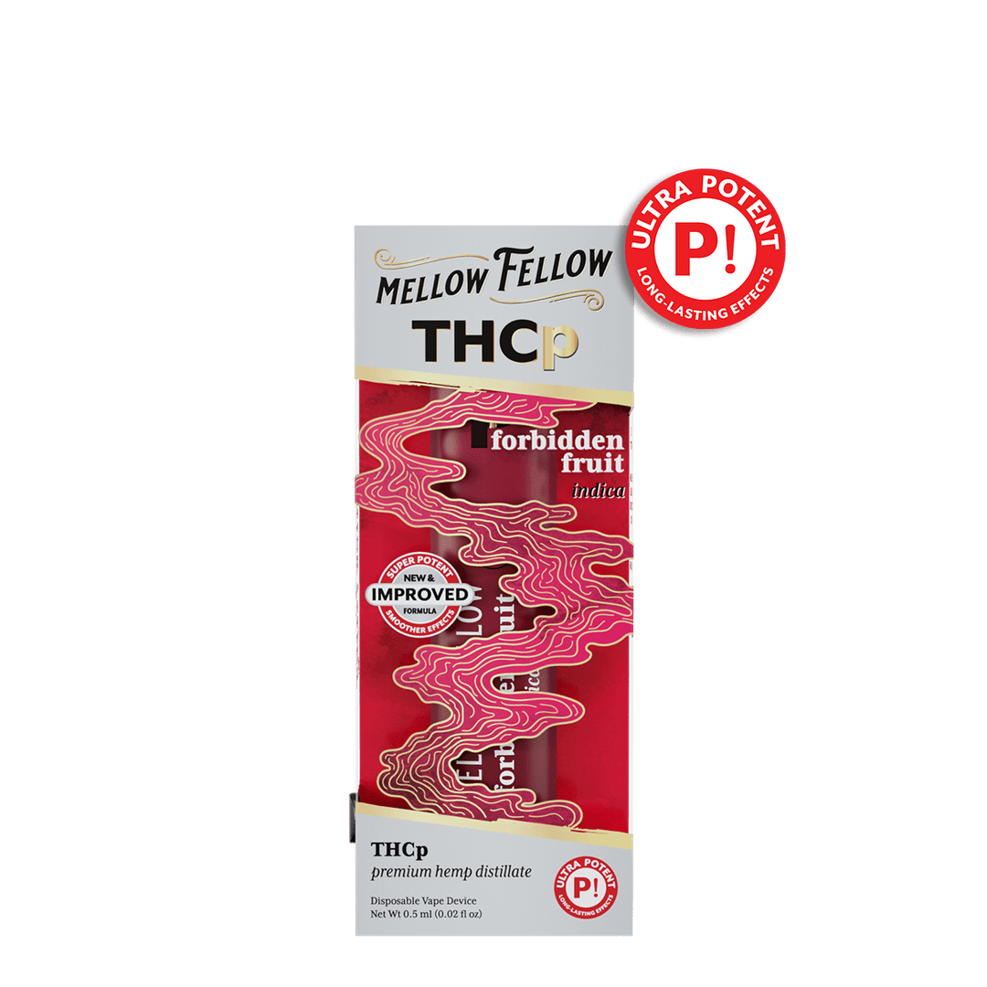 THCp 0.5g Disposable Vape - Forbidden Fruit (Indica) - Mellow Fellow