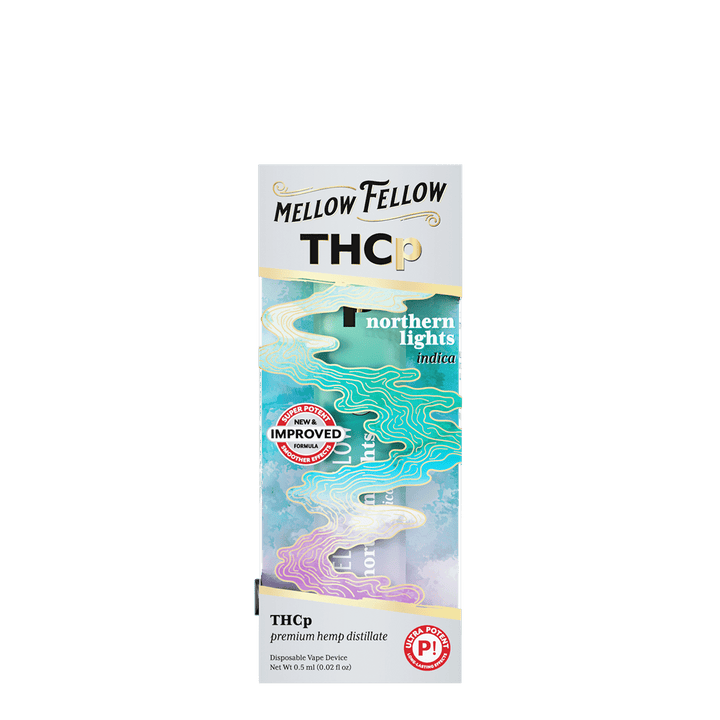 THCp 0.5g Disposable Vape - Northern Lights (Indica) - Mellow Fellow