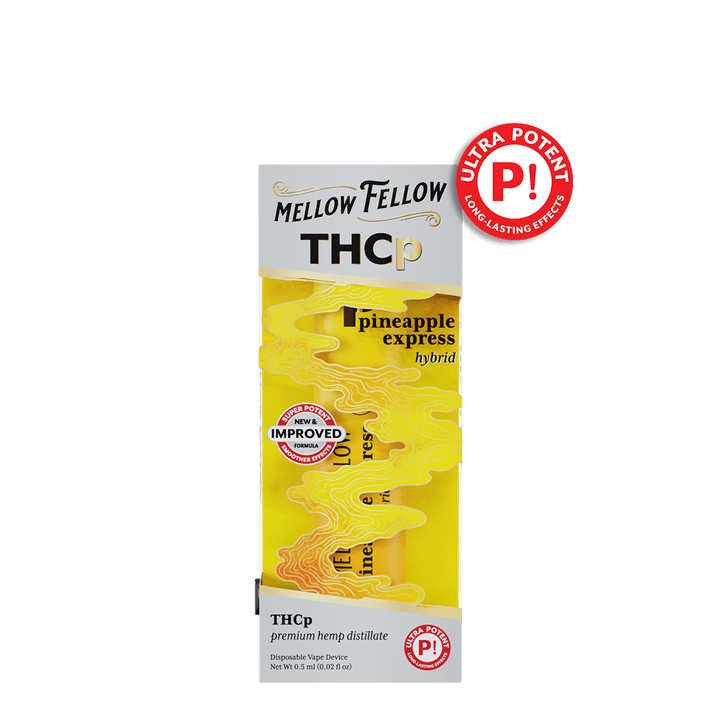 THCp 0.5g Disposable Vape - Pineapple Express (Hybrid) - Mellow Fellow