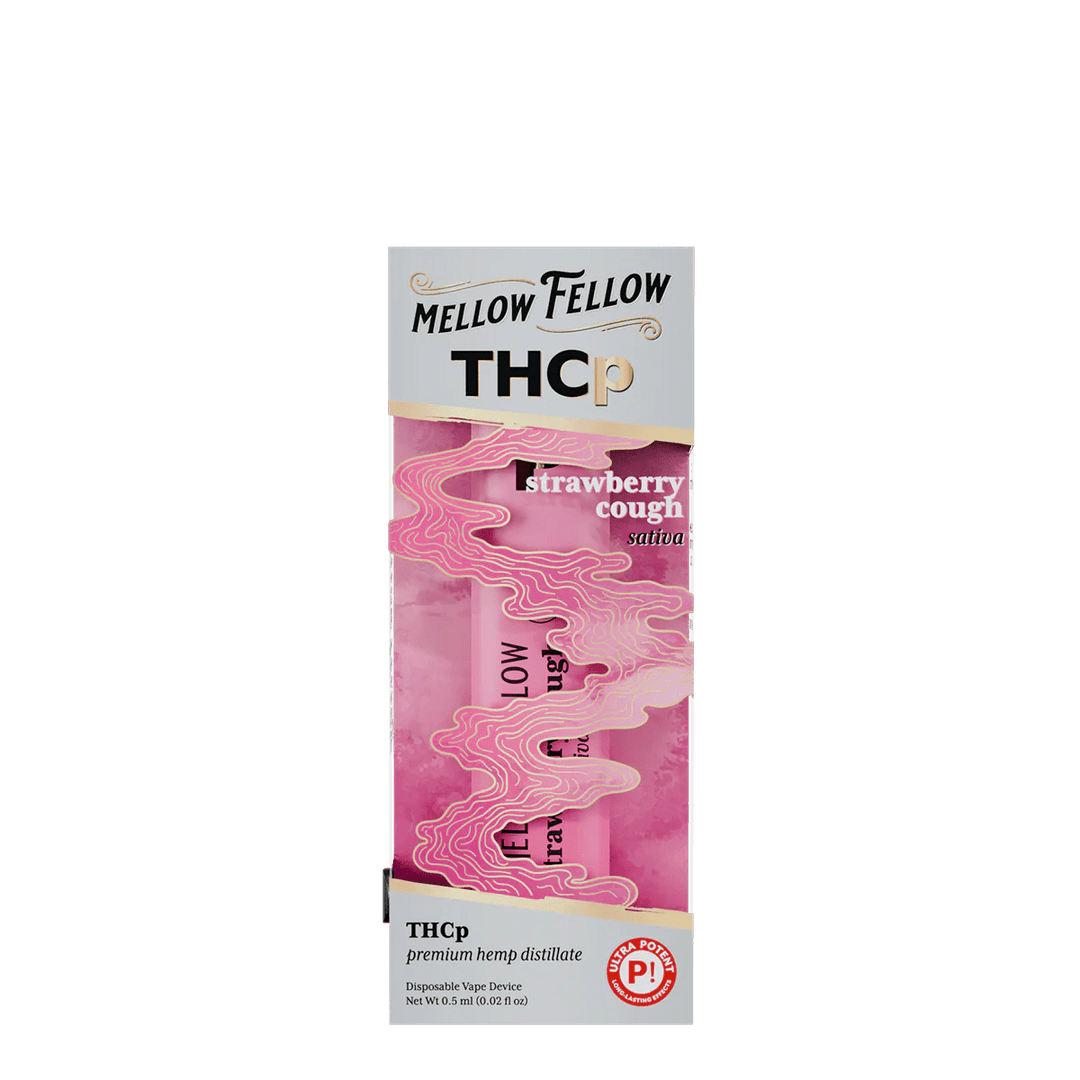 THCp 0.5g Disposable Vape - Strawberry Cough (Sativa) Mellow Fellow THCp 0.5g Disposable Vape - Strawberry Cough (Sativa) Mellow Fellow