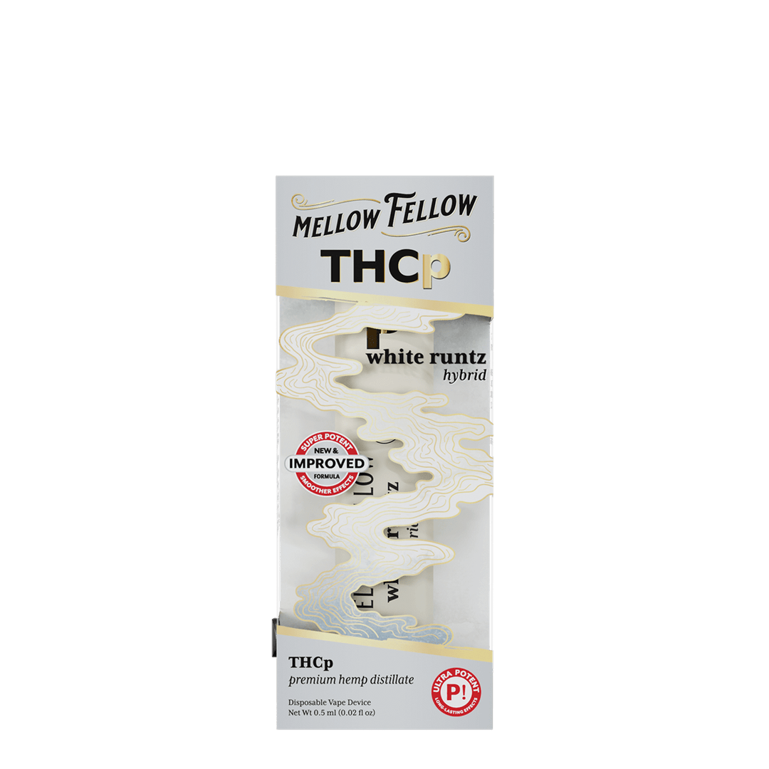 THCp 0.5g Disposable Vape - White Runtz (Hybrid) - Mellow Fellow