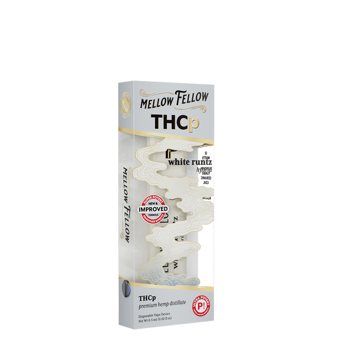 THCp 0.5g Disposable Vape - White Runtz (Hybrid) - Mellow Fellow
