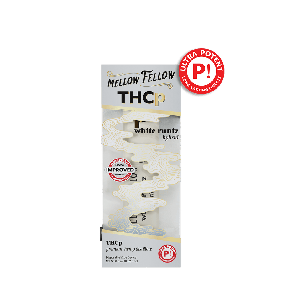 THCp 0.5g Disposable Vape - White Runtz (Hybrid) - Mellow Fellow