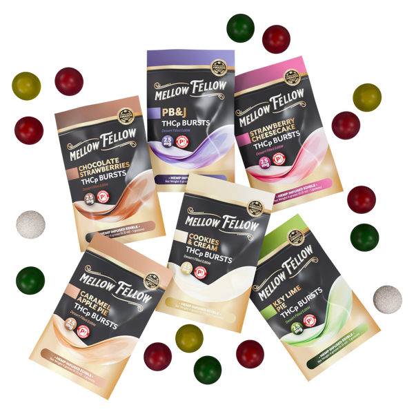 THCp Bursts Edibles 2.5mg 1 ct. - 6 Pack Sampler Bundle