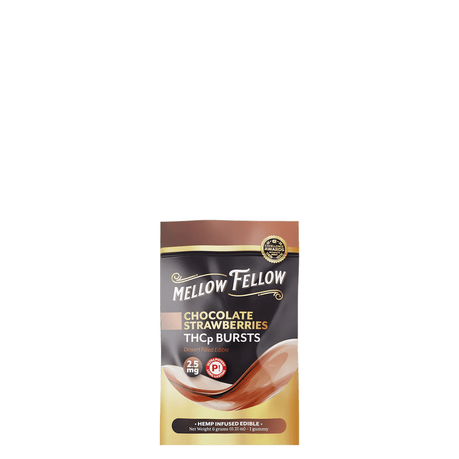 THCp Bursts Edibles - Chocolate Strawberries - 2.5mg - Mellow Fellow