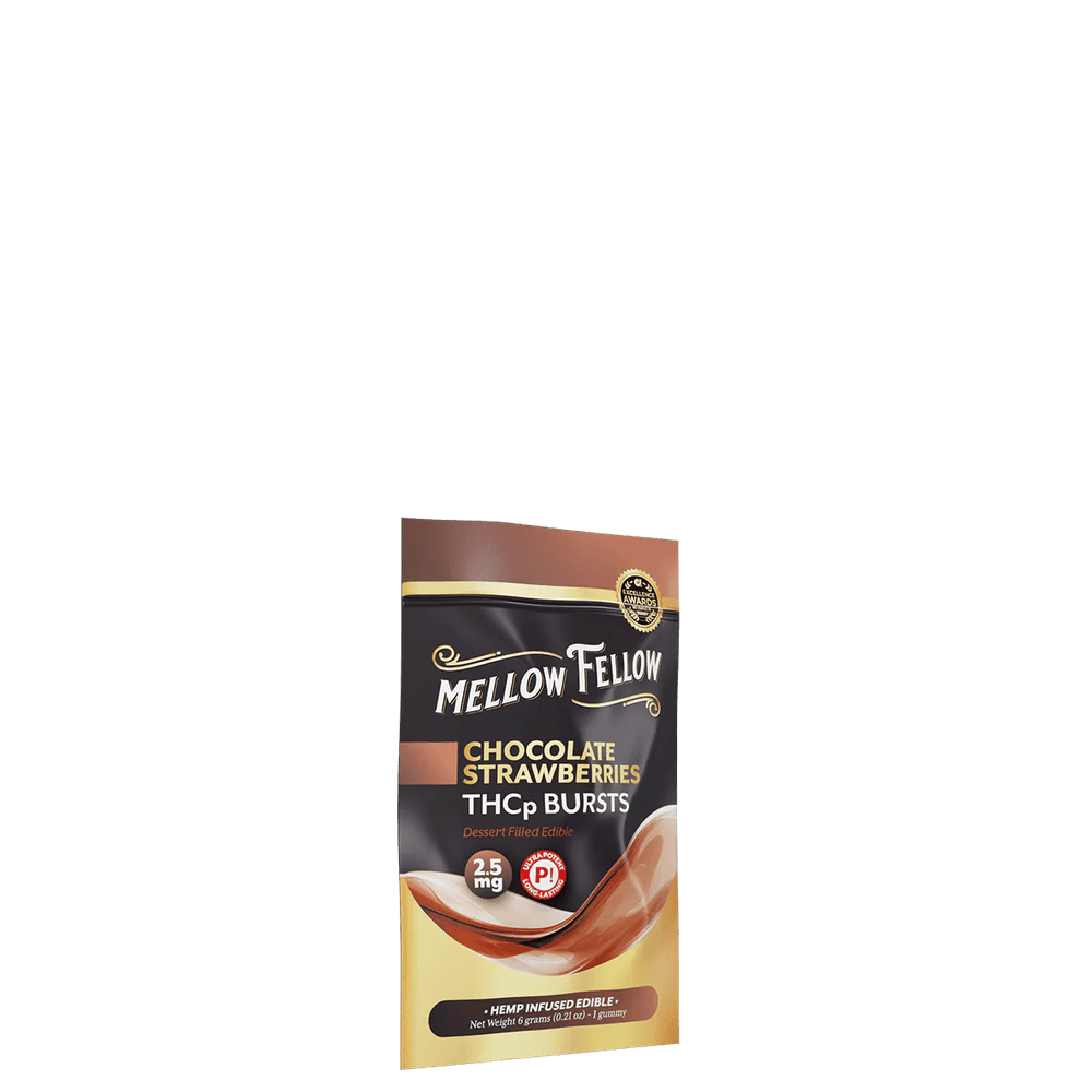 THCp Bursts Edibles - Chocolate Strawberries - 2.5mg - Mellow Fellow