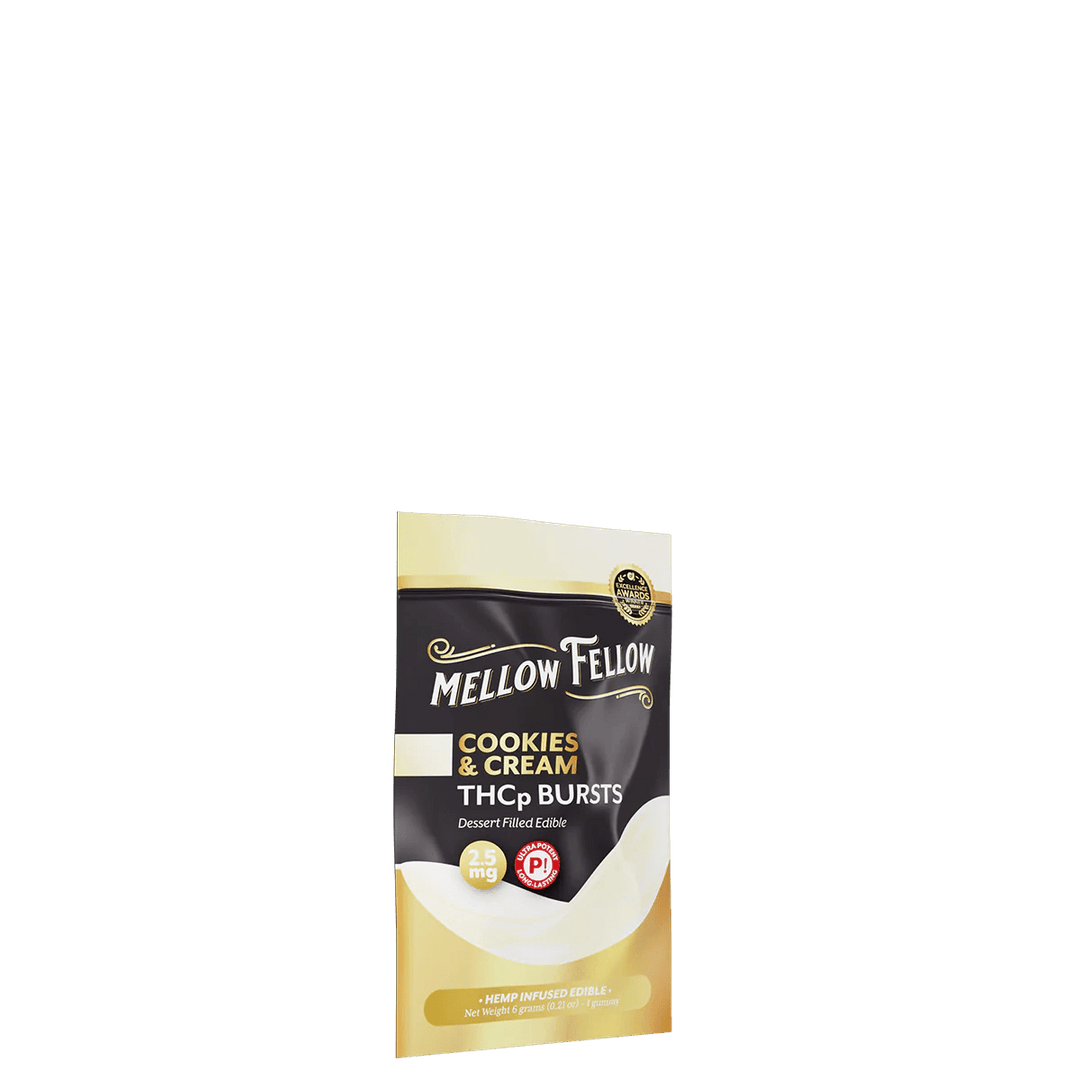 THCp Bursts Edibles - Cookies & Cream - 2.5mg - Mellow Fellow