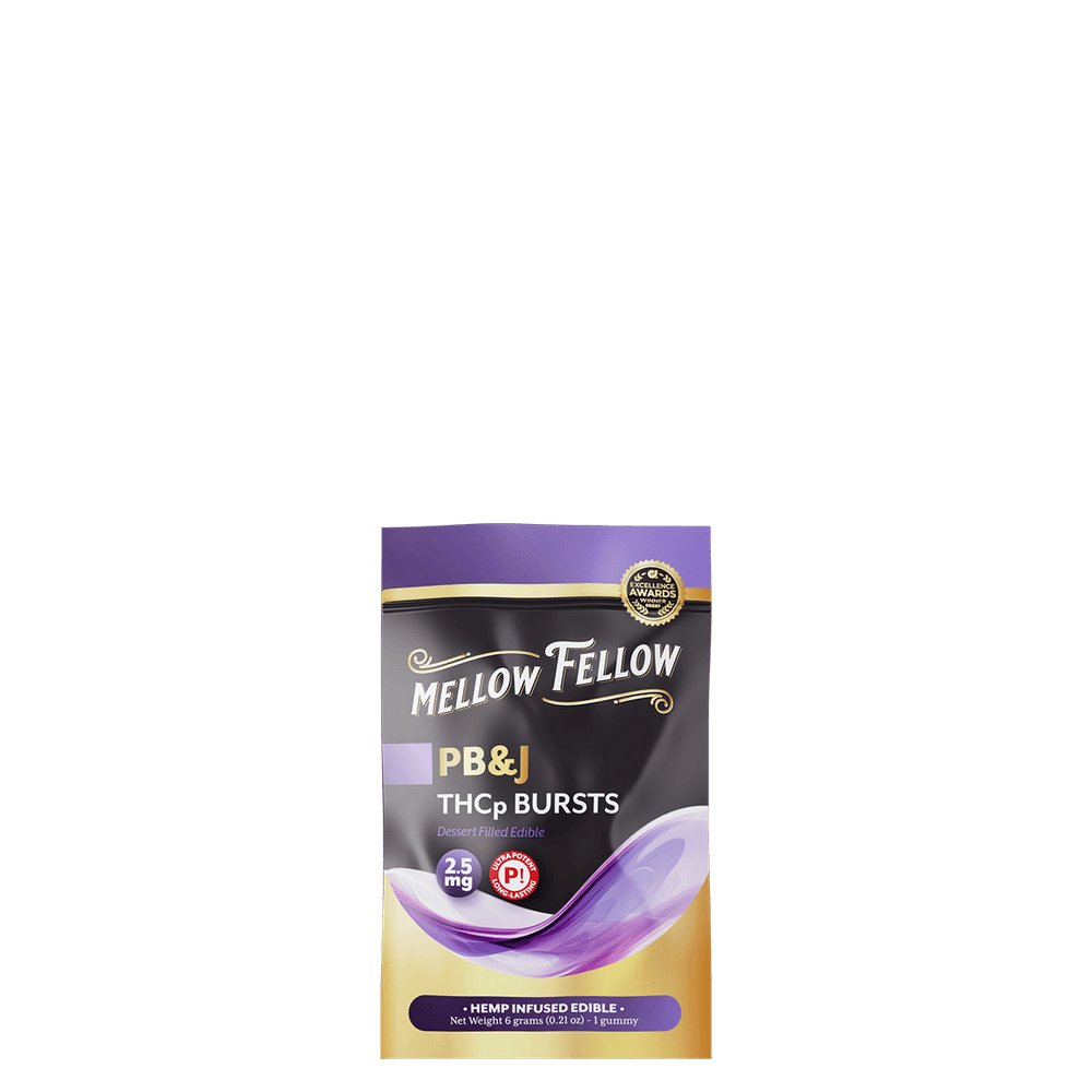 THCp Bursts Edibles - PB&J - 2.5mg - Mellow Fellow