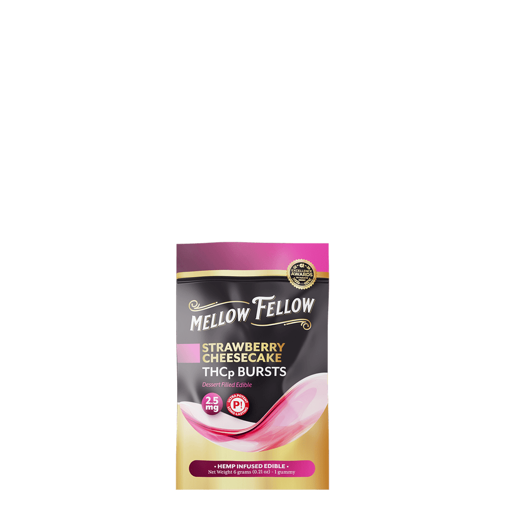 THCp Bursts Edibles - Strawberry Cheesecake - 2.5mg - Mellow Fellow