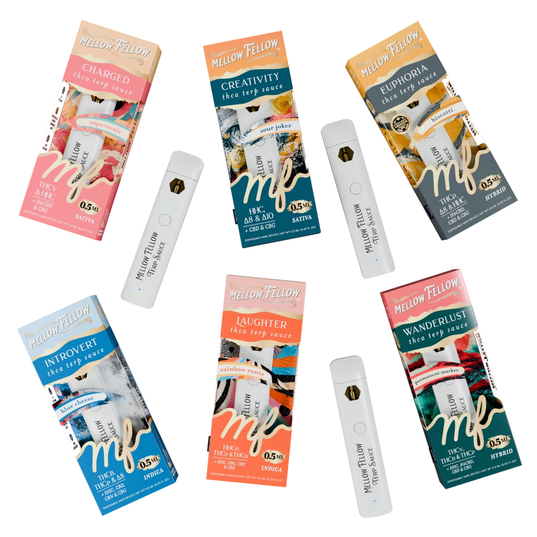 Terp Sauce 0.5ml Disposable Vapes Bundle 6 Pack - Mellow Fellow