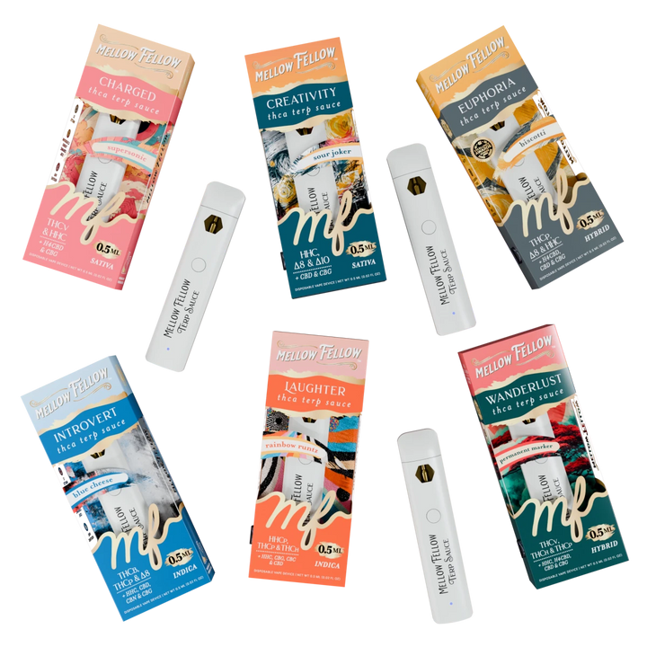 Terp Sauce 0.5ml Disposable Vapes Bundle 6 Pack - Mellow Fellow