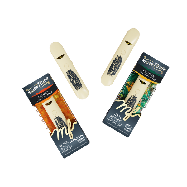 Clarity (Forbidden Fruit) & Recover (Juicy Fruit) 2ml Live Resin Disposable Vape - Day/Night Bundle (Indica/Hybrid)