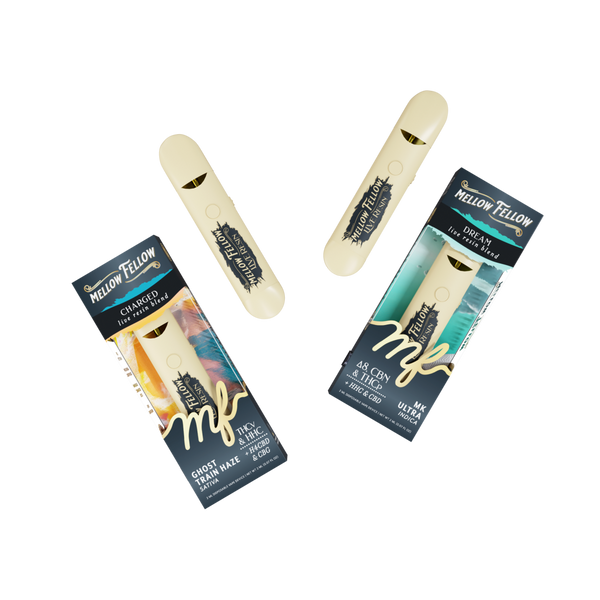 Charged (Ghost Train Haze) & Dream (Mk Ultra) 2ml Live Resin Disposable Vape Day/Night Bundle (Sativa/Indica)