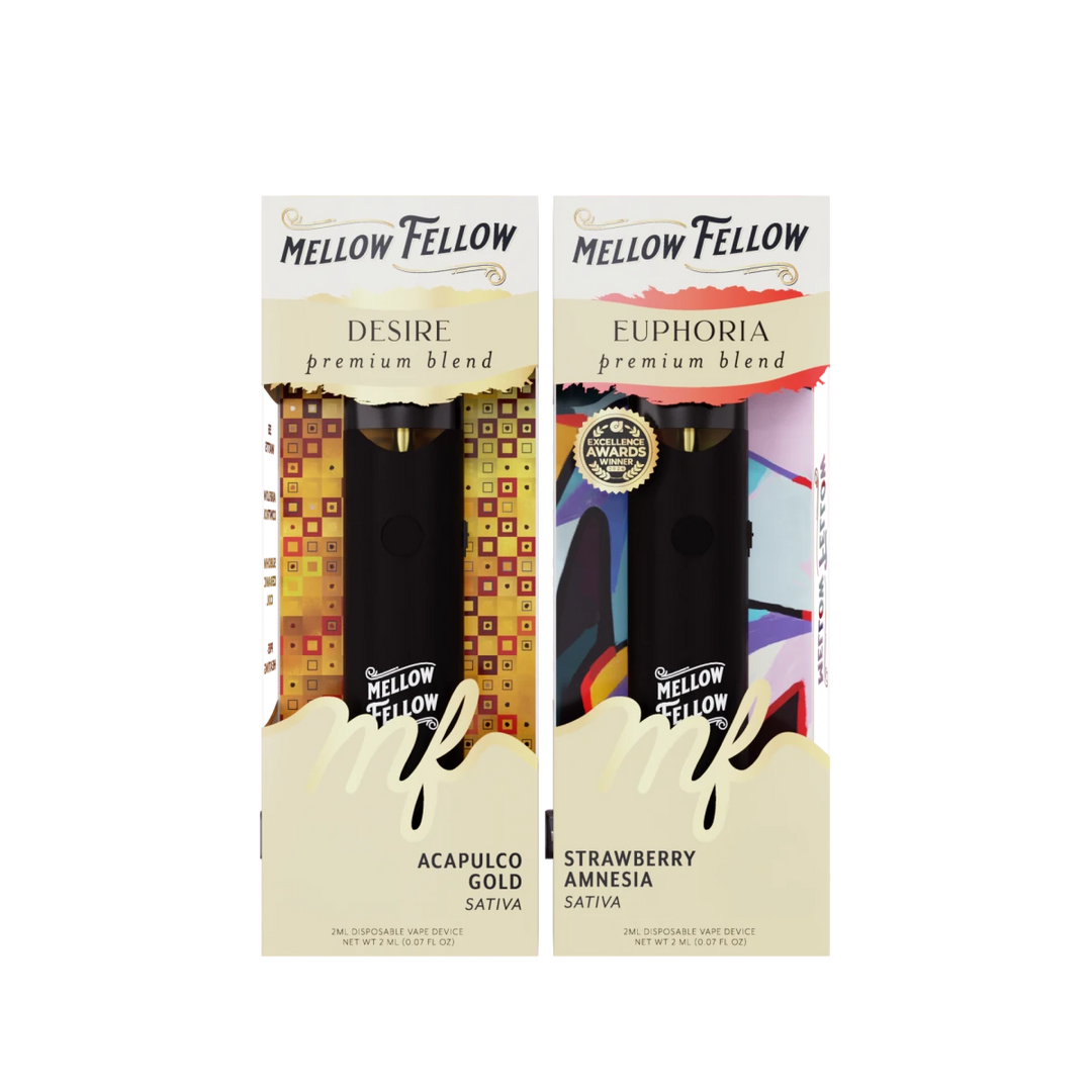 The Date Night Bundle - Desire (Acapulco Gold) and Euphoria (Strawberry Amnesia) - 2 Pk 2ml Disposable Vapes (Sativa)