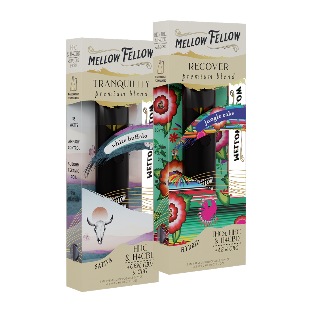 The Zen Bundle - Tranquility (White Buffalo) and Recover (Jungle Cake) - 2 Pk 2ml Disposable Vapes