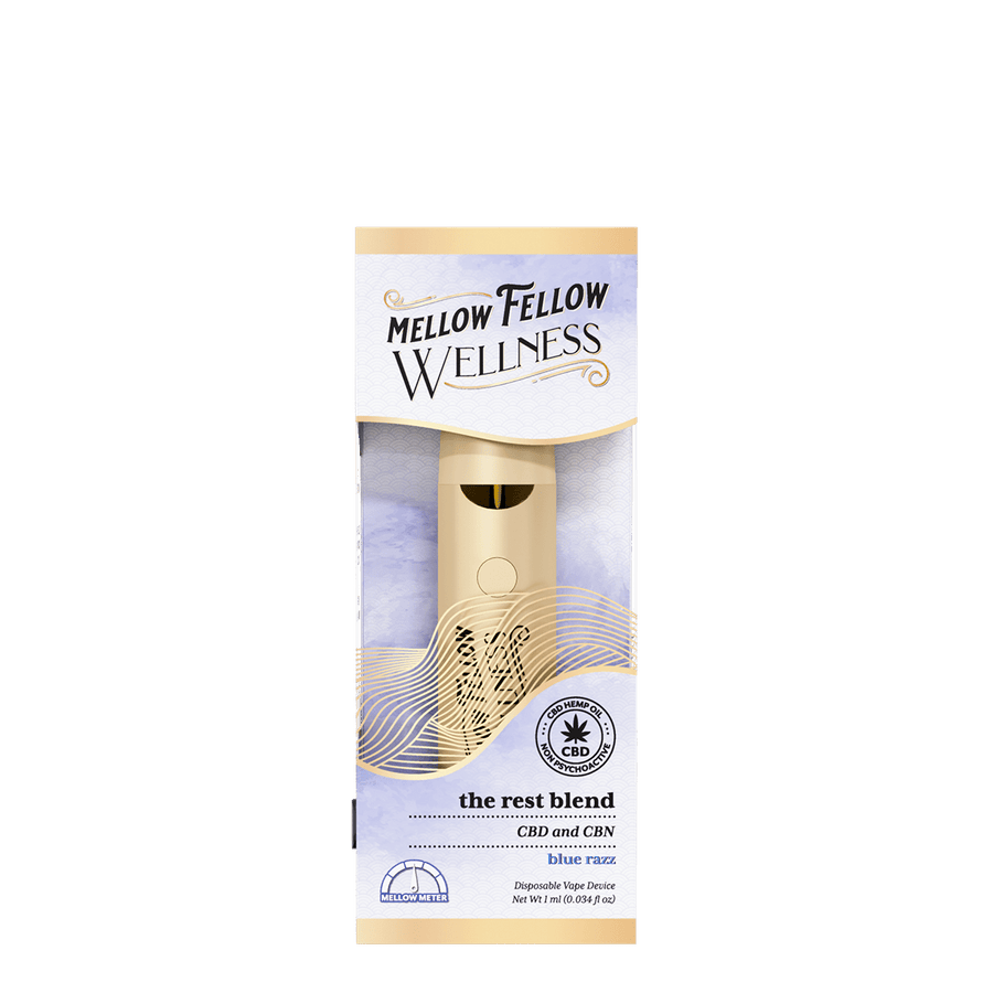 The Rest Blend - 1ml CBD Disposable Vape (Blue Razz) - Mellow Fellow