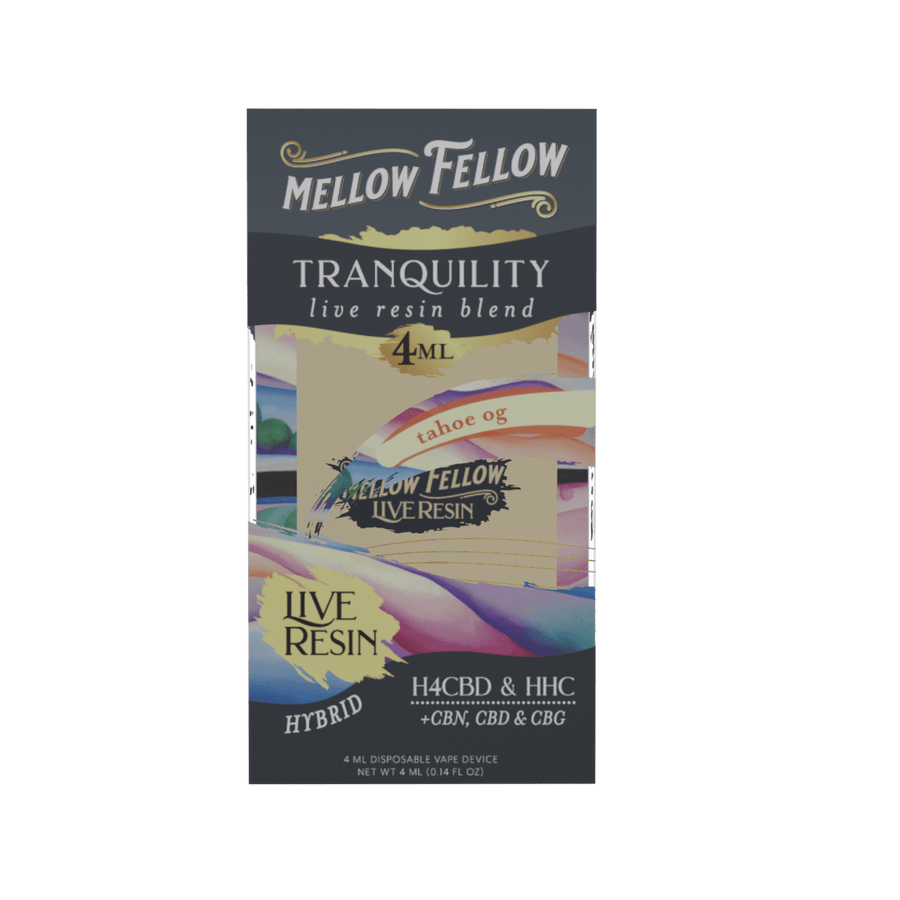Tranquility Blend 4ml Live Resin Disposable Vape - Tahoe OG (Hybrid) - Mellow Fellow