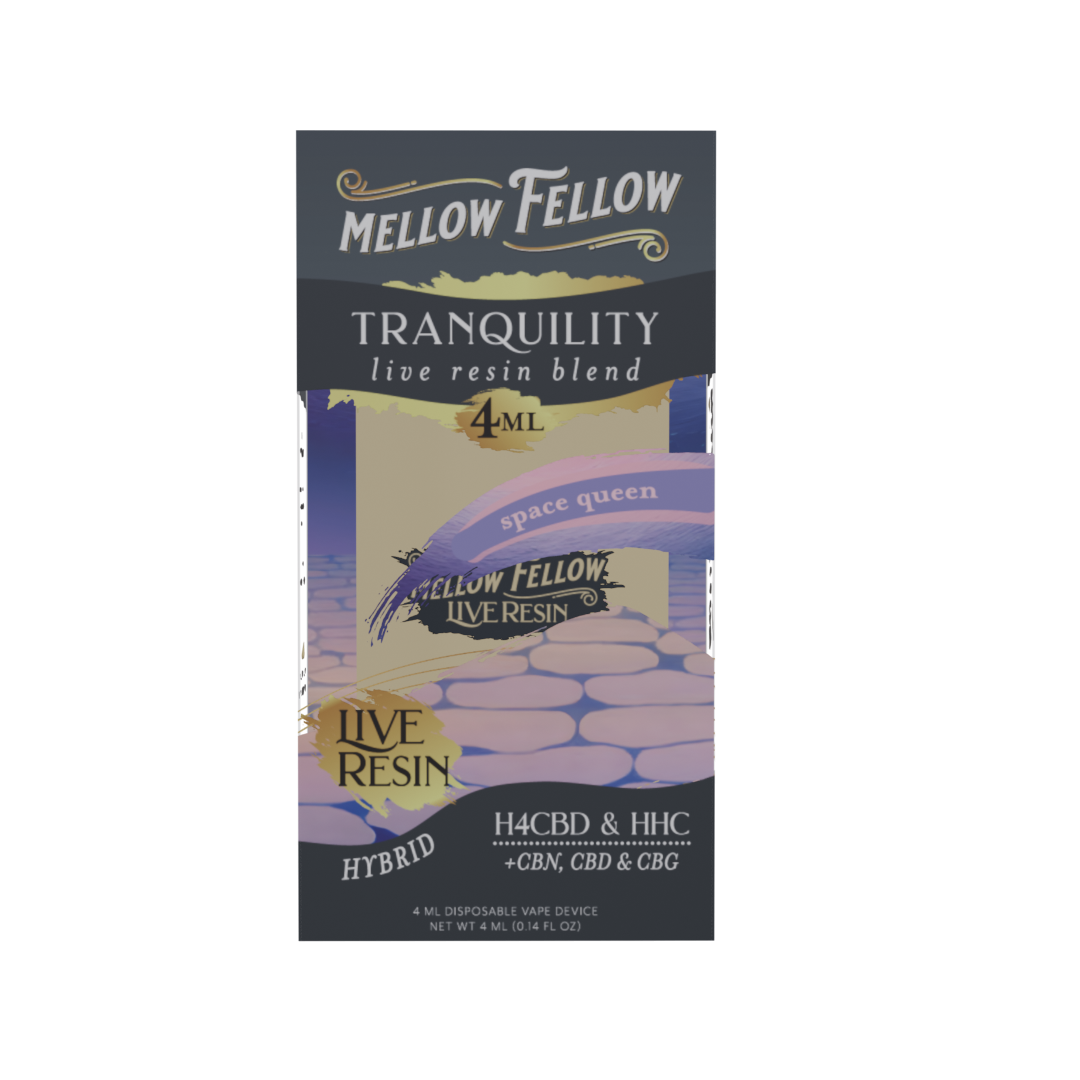 Tranquility Blend 4ml Live Resin Disposable Vape Space Queen