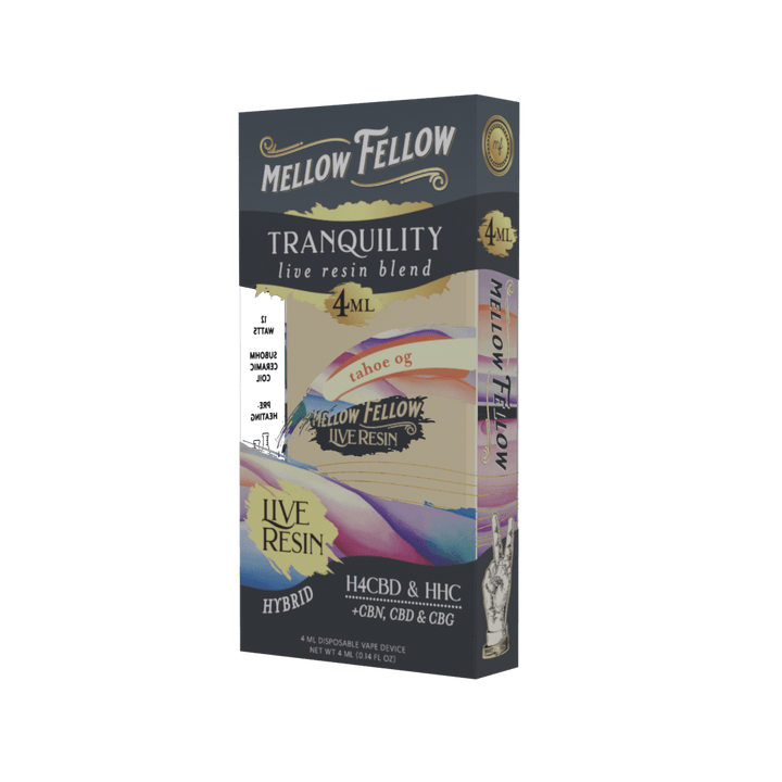 Tranquility Blend 4ml Live Resin Disposable Vape - Tahoe OG (Hybrid) - Mellow Fellow