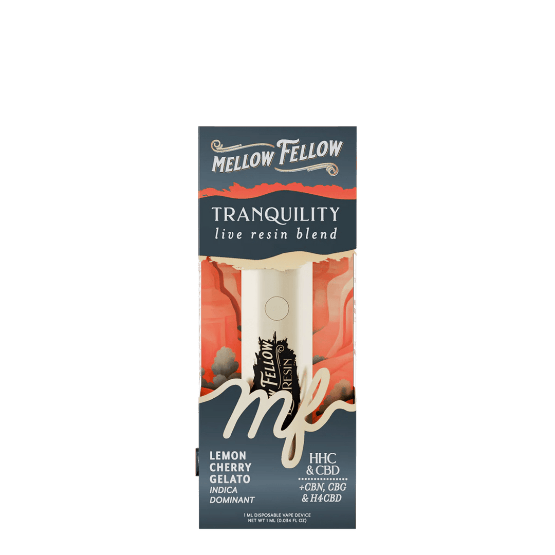 Tranquility Blend - Destination: Sydney - Live Resin 1ml Disposable Vape - Lemon Cherry Gelato (Indica Dominant) - Mellow Fellow