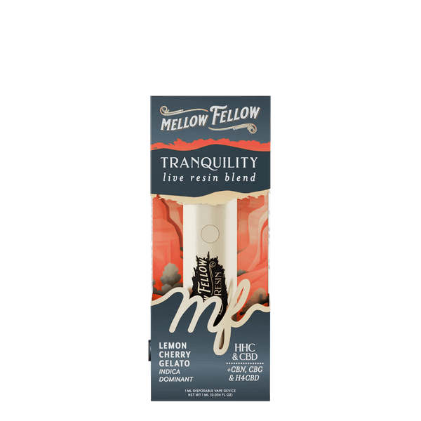 Tranquility Blend - Live Resin 1ml Disposable Vape - Lemon Cherry Gelato (Indica Dominant)
