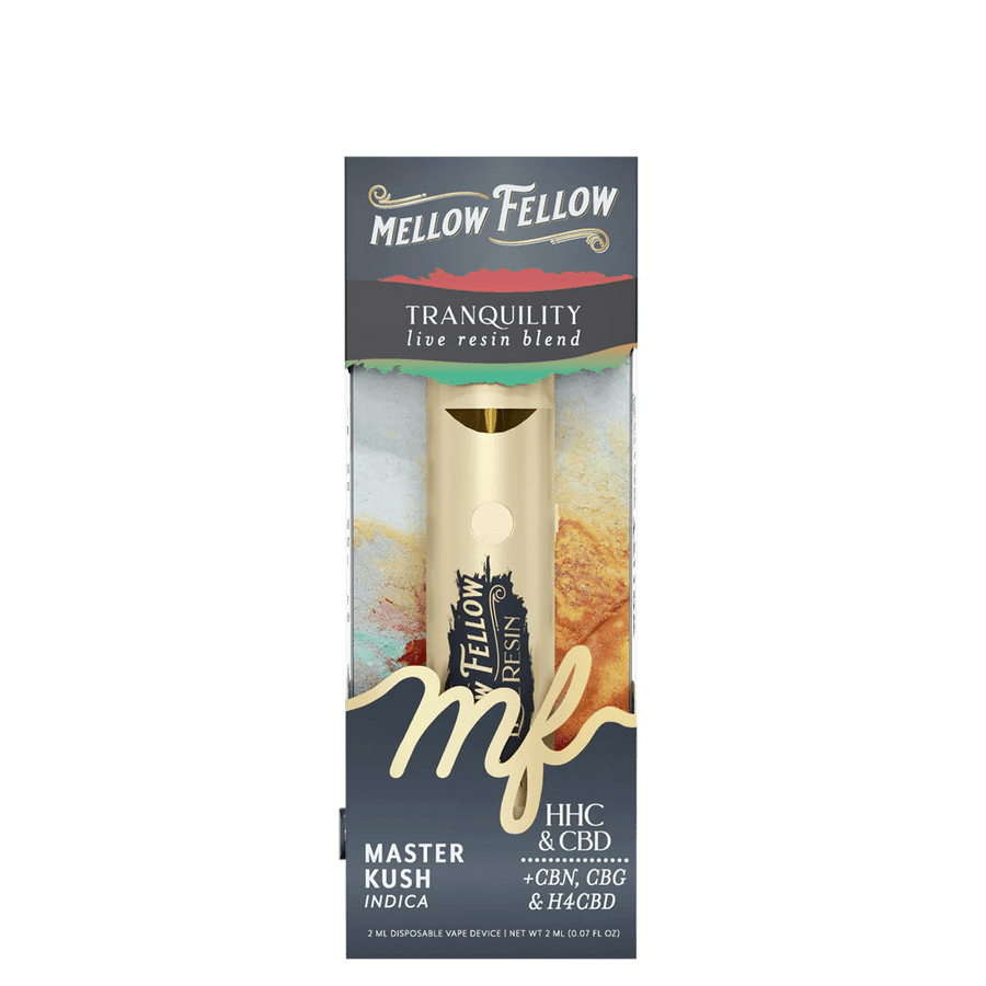 Tranquility Blend 2ml Live Resin Disposable Vape - Master Kush (Indica) - Mellow Fellow