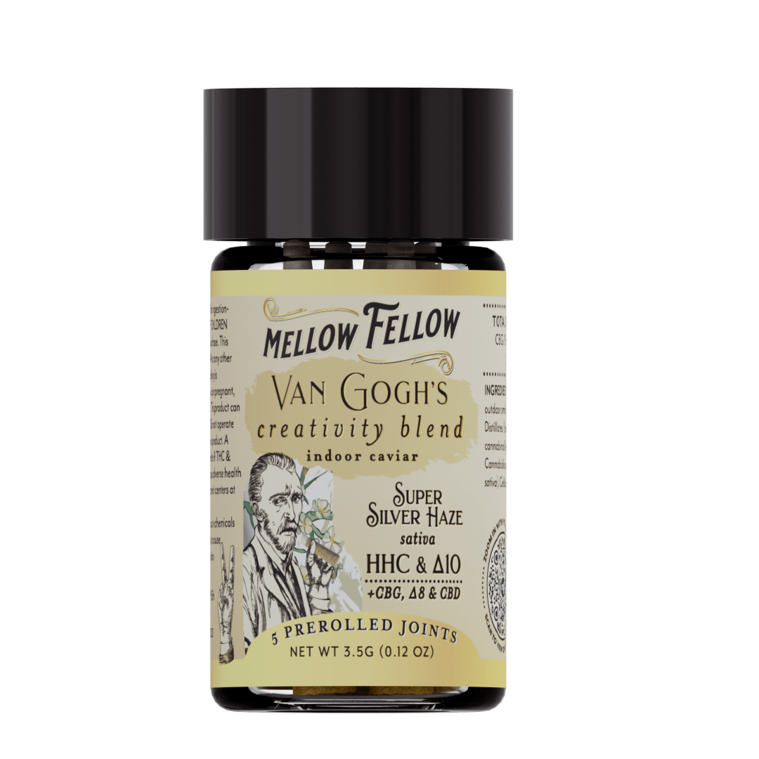 Van Gogh’s Creativity Blend 3.5 G Pre - Rolls - Super Silver Haze (Sativa) - Mellow Fellow