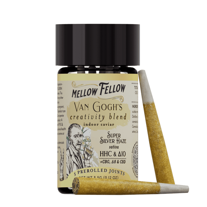 Van Gogh’s Creativity Blend 3.5 G Pre - Rolls - Super Silver Haze (Sativa) - Mellow Fellow